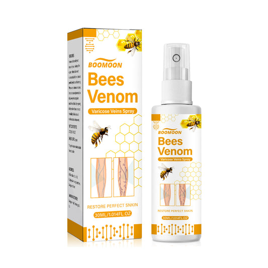 BOOMOON bee venom vein spray relieves tortuosity and smoothes blood vessels and bulges earthworm leg massage spray 20ml